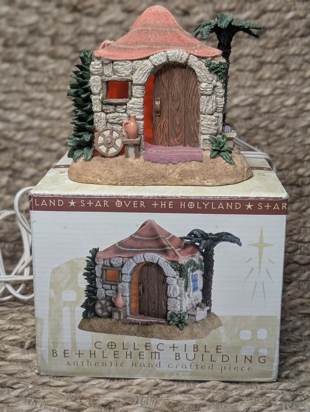 Vintage Porcelain Collectible Bethlehem Village LightUp Holiday Christmas Decor